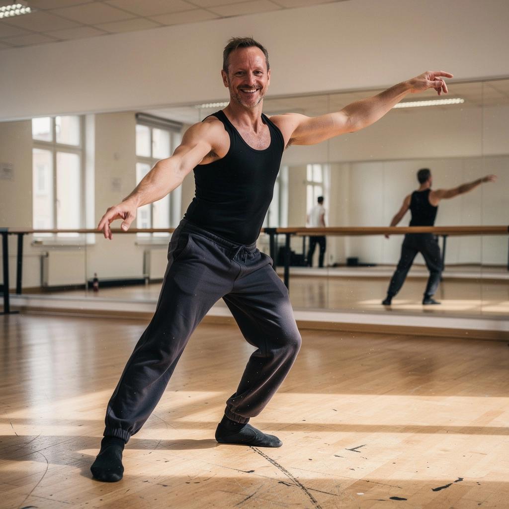 Egy táncoktató, aki lépésről lépésre mutatja be a jazztánc alapjait.
